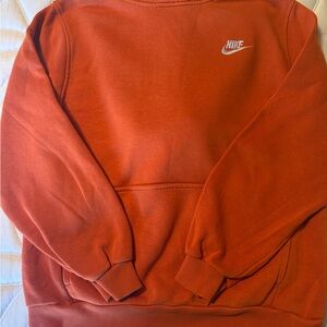 Boys Orange Nike Hooded‎ Sweatshirt